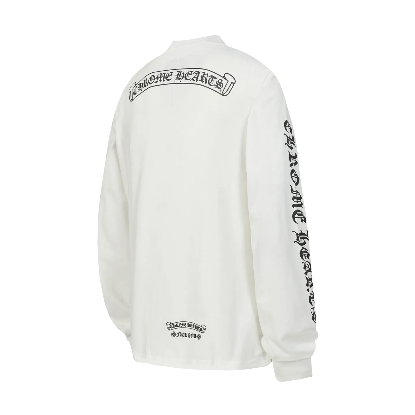P150 Cross-border model, please do not place an order if you are looking for quality -Chrome Hearts/Chrome Hearts Sanskrit printed popular long-sleeved T-shirt -High weight, high density and high quality. The wool is soft, delicate and skin-friendly. Soft and silky to the touch. Excellent warmth and skin-friendly properties. -Customized weaving and dyeing, no color difference, regardless of fabric or workmanship details. Comparing the ordinary version on the market -Colour: black white -Size: S M L XL